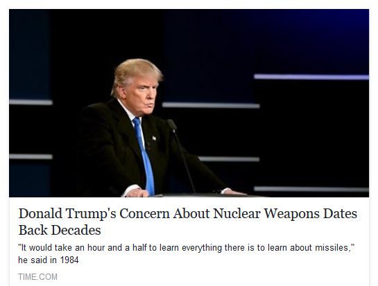 DonaldTrump'sConcernAboutNuclearWeapons
